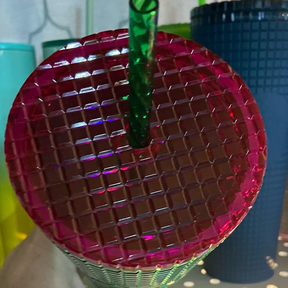 Starbucks pink and green venti cold cup never used - Picture 2 of 5